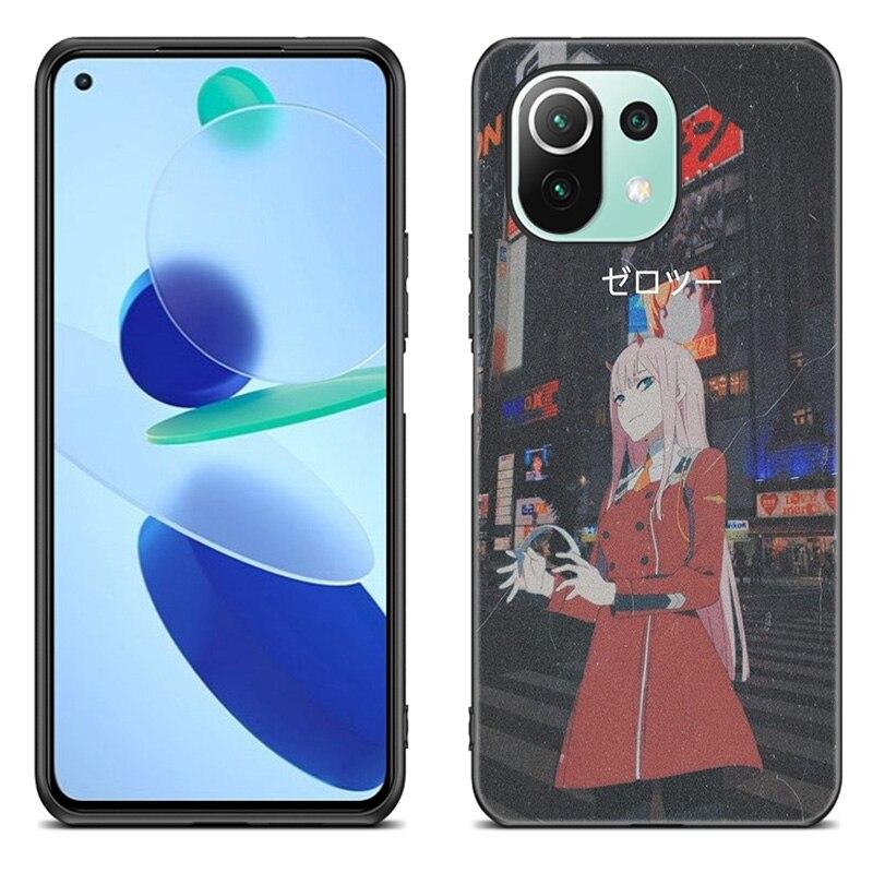 Zero Two Darling In the FranXX Anime Case For Xiaomi Mi 11 Lite NE 11i 10T 11T Pro A2 A3 Lite POCO F3 M3 M4 C31 X3 Pro NFC GT