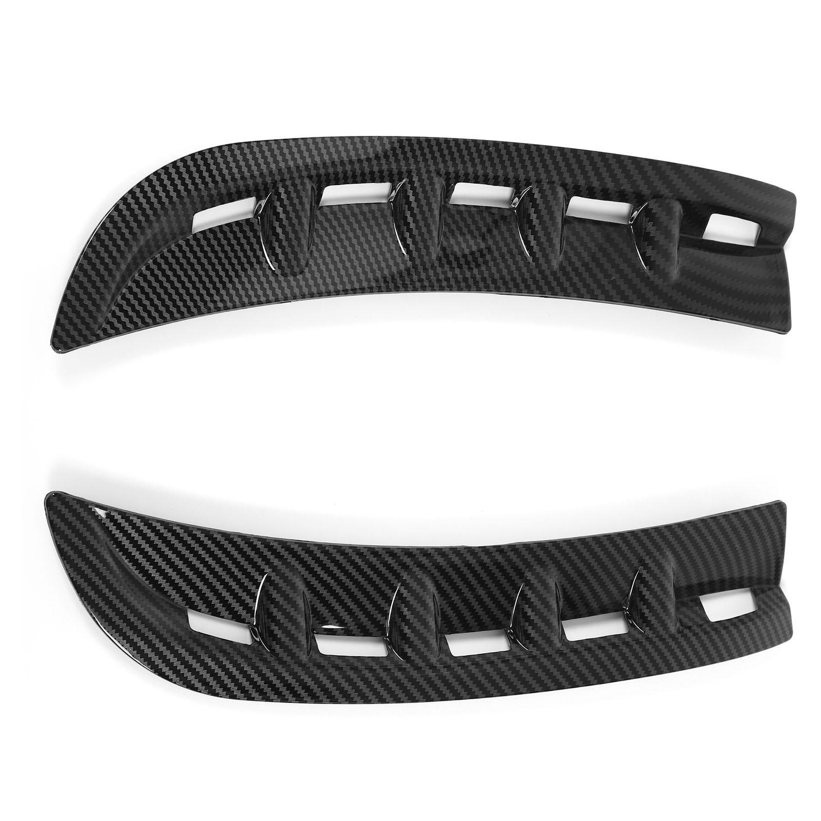 

1 Pair Front Bumper Side Vent Left and Right Canards Splitter Protector Replacement For Benz CLS‑Class C257 AMG‑Line Carbon Fiber Style