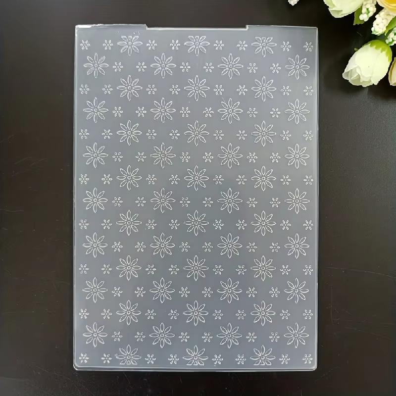 1Small Flower Embossing Folder for Piece Craft Template Mold Card MakingDIYPlastic Scrapbook Album Plastic Embossing Folder Deco
