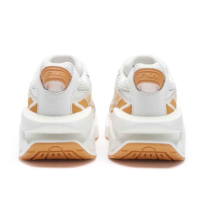 FILA Space Comfortable Classic Versatile Low-Top Lifestyle Sneakers Women sneakers White Yellow F12W533129FMI