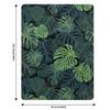 Monstera Leaves Throw Blanket Designers Hairys Warm Winter Soft Blankets