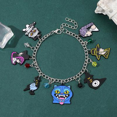 KPop Dämonenjäger Rumi Jino Dreapy Tiger Crow Emaille Anhänger Charm Armbänder Handgefertigter DIY Schmuck für Frauen und Mädchen