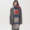 Cashmere Feeling Plaid Scarf Women Winter Thicken Warm Big Shawl Pashmina Tassel Scarves Soft Blanket Bandana Thick Muffler