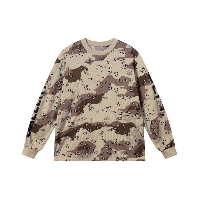 Gallery Dept American Classic Camo Print Waffle Knit Long Sleeve T-Shirt Teens