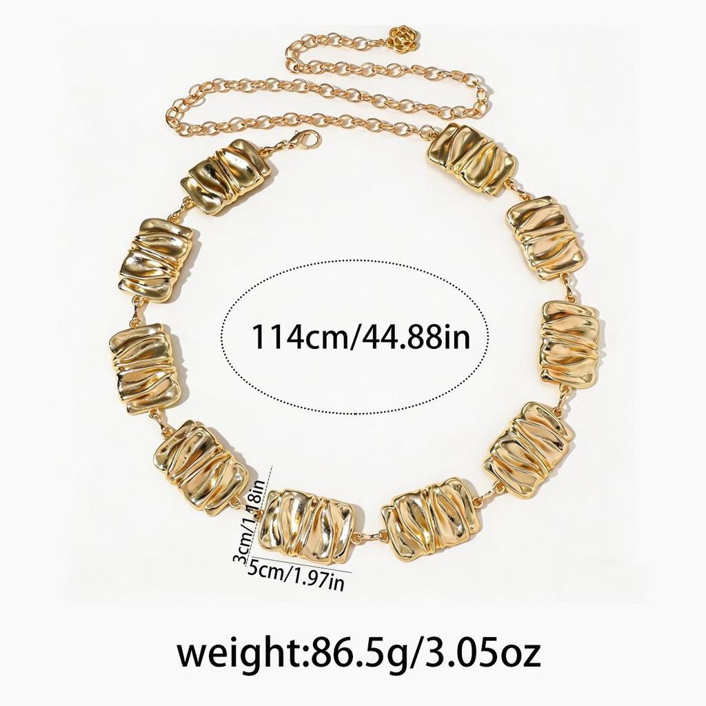 Bohemian Retro Metal Waist Chain for Women - Ethnic Style Body Jewelry