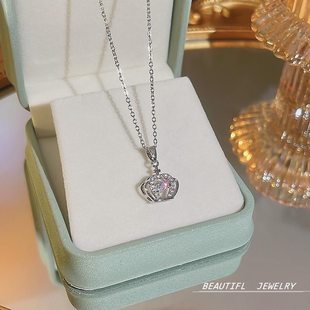 Korea's Best-Selling Clavicle Pendant Necklace - Super Fairy Titanium Steel Jewelry for Women