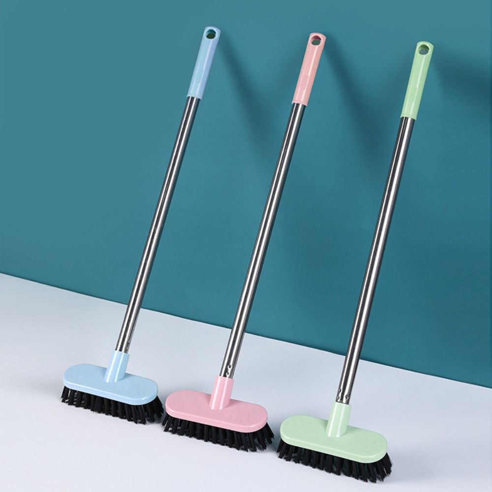 Long Handle Floor Scrub Brush Hangable Cleaning Brush for Bathroom Floor Tile Gap Sink Drain
