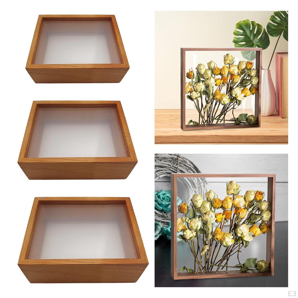 Fotorahmen Rustikal DIY Geschenk Gepresste Holzblume Andenkenbox Basteln