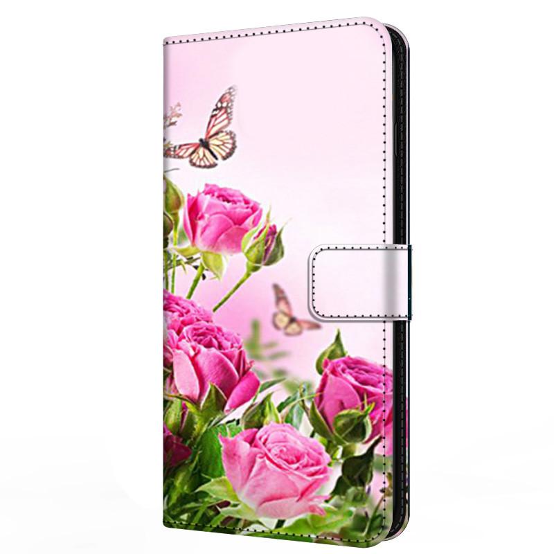 Buch Leder Süße Hülle Für Samsung Galaxy A12 A02 A03s A42 A32 4G A52s 5G Hülle Portemonnaie Blume Bemalt Kühl Ständer Klapp A 03s 12