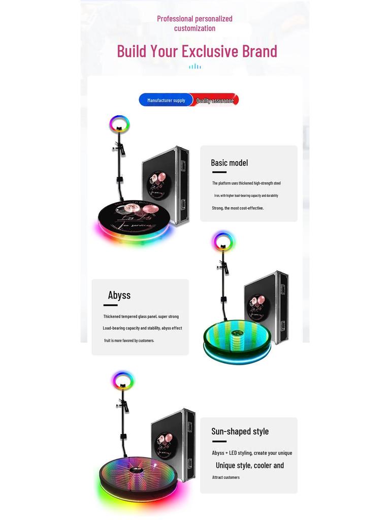 360 Spin Custom Photo Booth Rental for Parties & Weddings