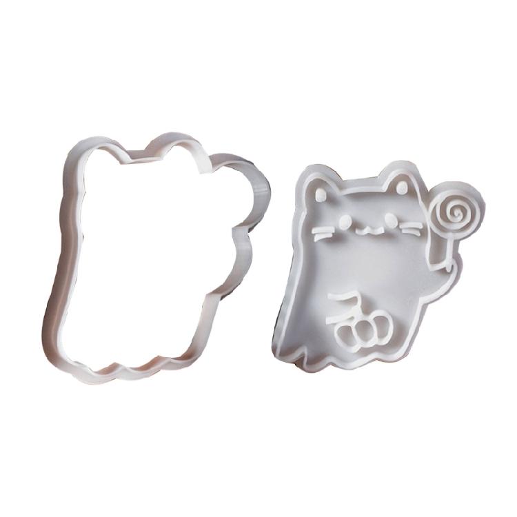 8PCS Cookie Molds Halloween Biscuit Moulds Biscuit Molding Cats Shape Kitchen Baking Supplies Dough Moulds for Cookie