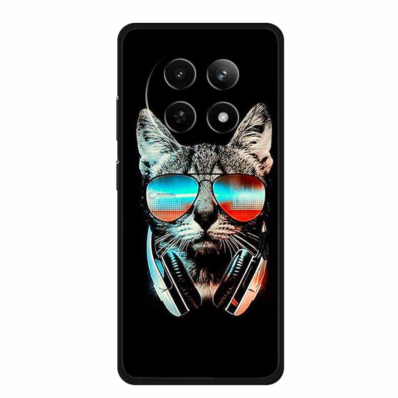 For Realme 13+ 5G Case Animals Soft Silicone TPU Phone Cases Back Cover For OPPO Realme 13 Plus 5G RMX5002 Wolf Protector Coque