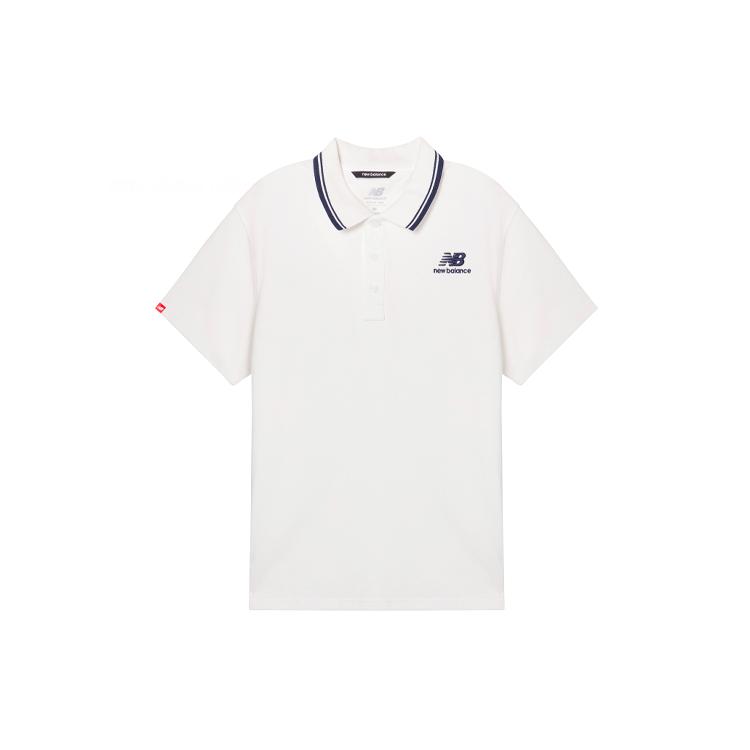 Мужская футболка-поло New Balance Белая AMT01983-WT XXL