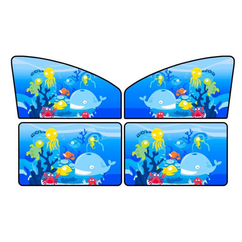 Car Cartoon Magnetic Sun Shade: Heat Insulation & Privacy for Side Windows