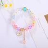 Kristall-Perlen-Blumenarmband - Koreanischer Stil, Geschenk für die beste Freundin, Kleines Gänseblümchen-Design, Frisch und Süß.