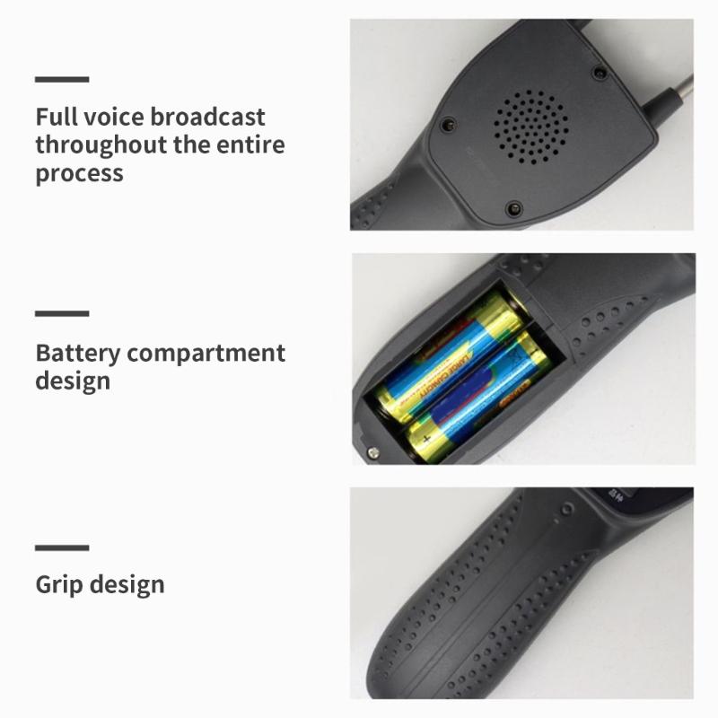 LCD Display Grains Humidity Meter Grains Meter with Voice Broadcast for Wheat Corn Bean Variety Grains Moisture Tester