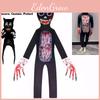 Cosplay Costume For Kids Sirenhead Cartoon Cat Tight Bodysuit Set Halloween Performance Outfit