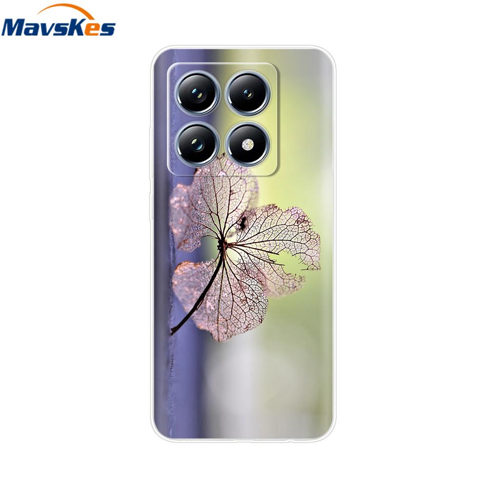 For Xiaomi 14T 5G Case Cute Soft Transparent TPU Painted Silicone Cover For Xiaomi 14T Pro 5G 2024 Mi14T Phone Cases Coque Funda