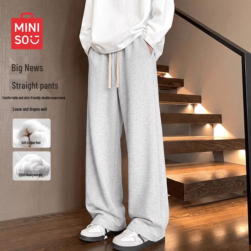 MINISO Men's Casual Straight-Leg Pants