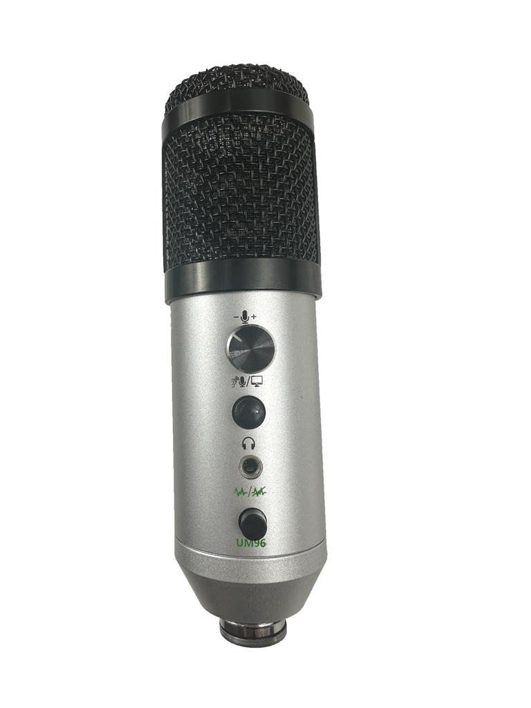 ToneWeal UM96 USB Condenser Microphone Kit Plug and with Desk Shock and Hard Case Compatible – 96kHz/24-bit, Cardioid, Play, Stand, Mount, –