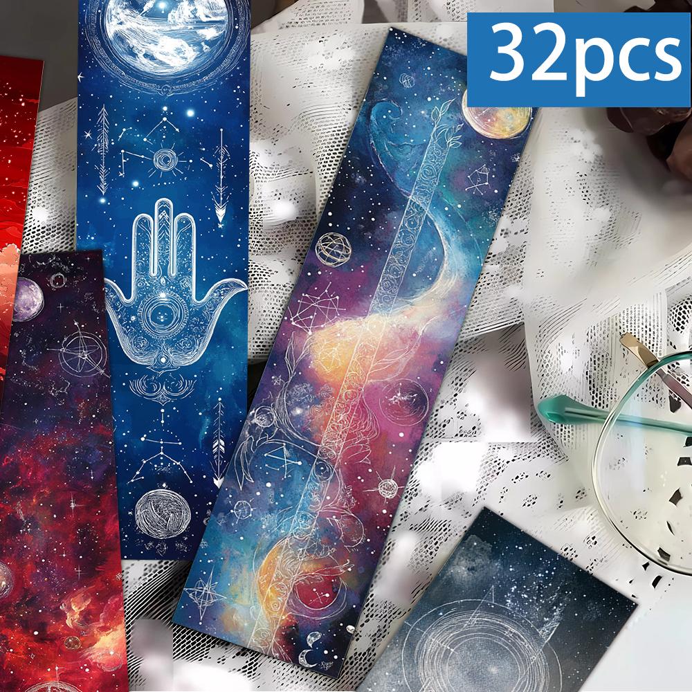 32pcs, Van Gogh Oil Painting Landscape Bookmarks for Teachers, Readers and Lovers, Gifts, Parties, Birthday