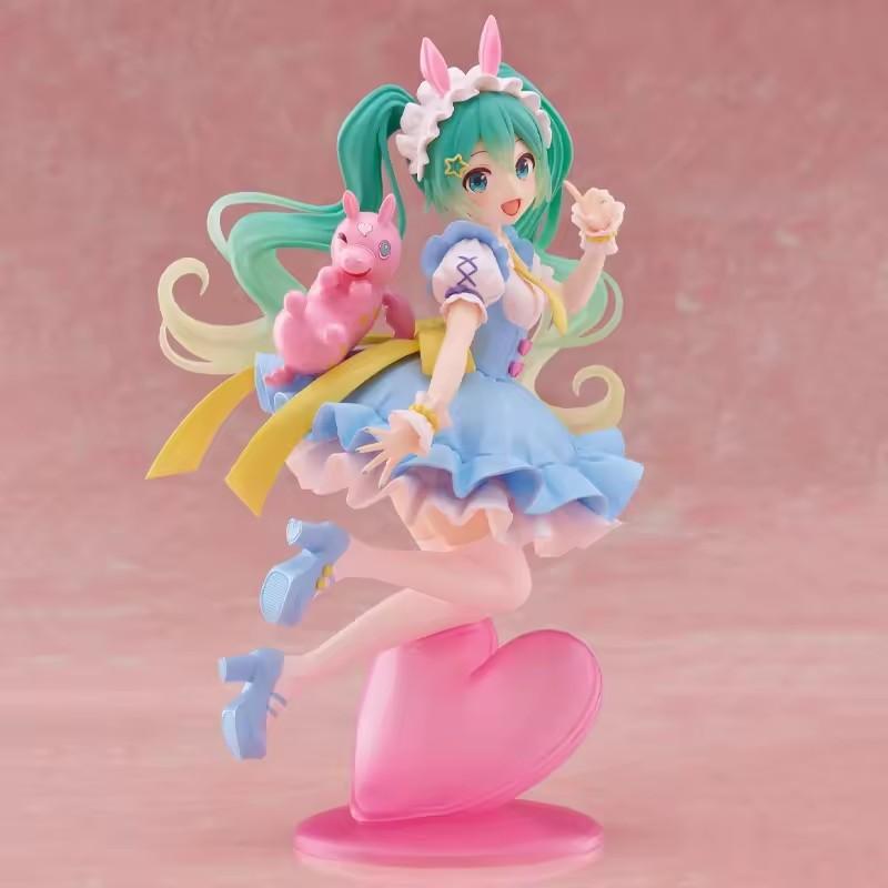 New Original Genuine Model Hatsune Miku x Rody 20cm AMP Fairy Tale Figure Anime Figurine Collections Toys Gifts