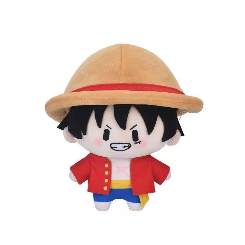 

15 см One Piece аниме плюшевая игрушка милая Q версия Эйс Луффи Зоро обратно в школу мягкая плюшевая фигурка аниме периферийная кукла подарки 15cm