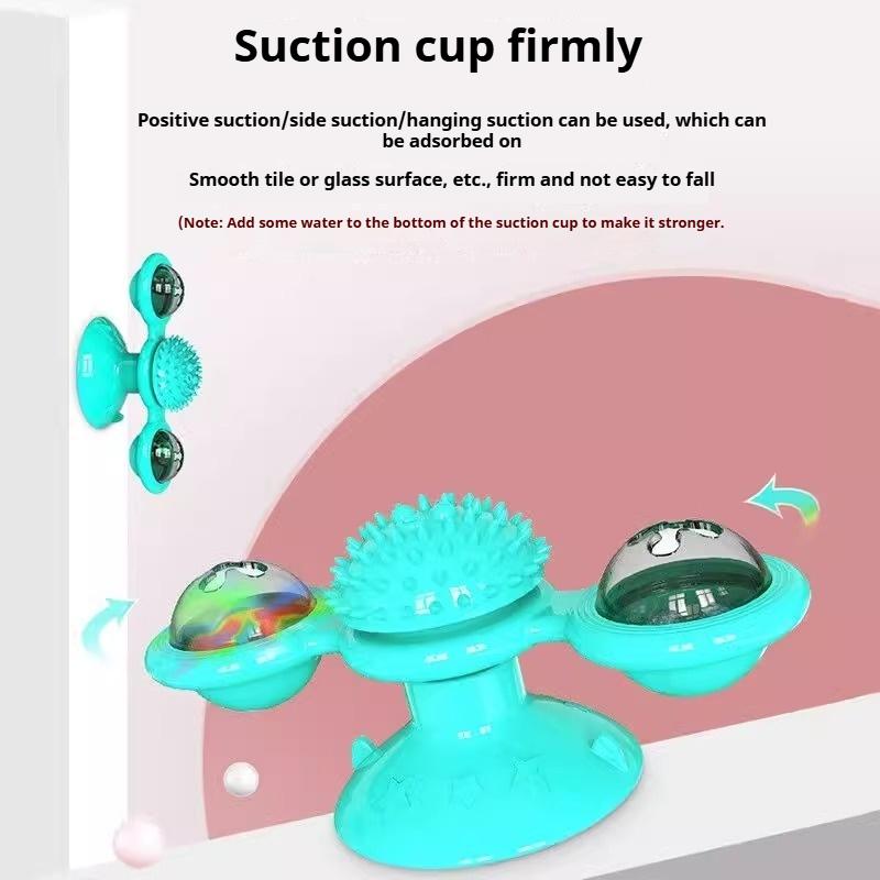 Pet Supplies Cat Turntable Puzzle Food Leaking Toy Spinning Windmill