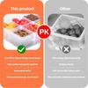 8 Grid Snackle Box Container Capacity Plastic Storage Box With Adjustable Compartments Lid For Snacks Food Grade Transparent
