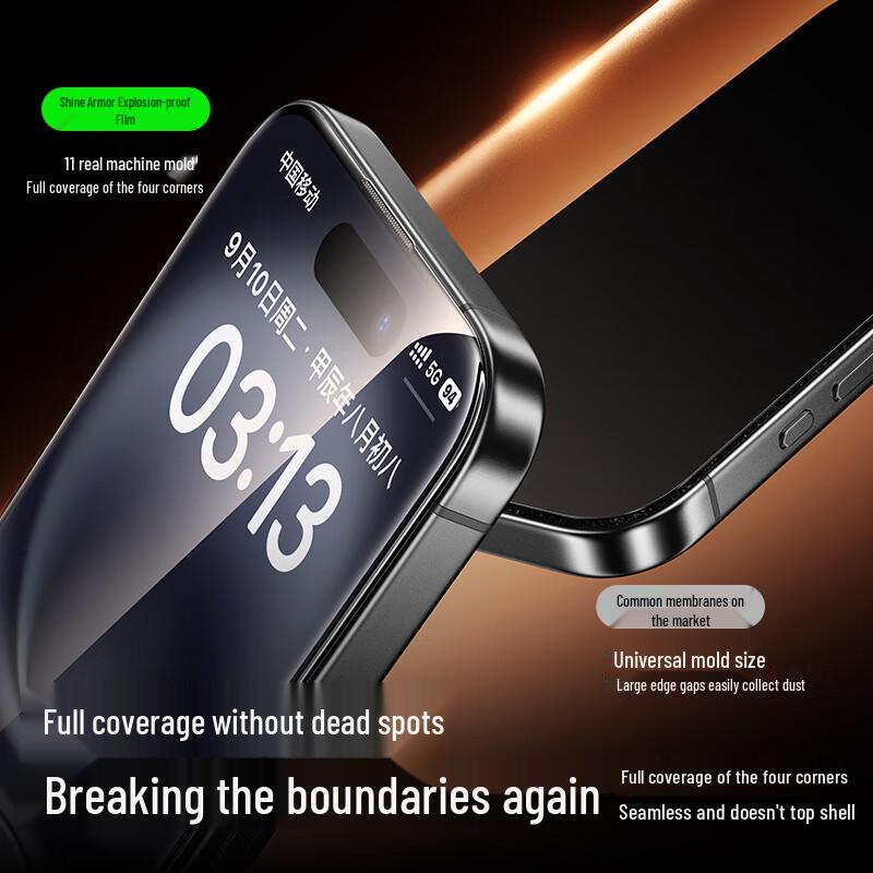 Shanmo HD Shatterproof Screen Protector for iPhone 16/15 (2-Pack)