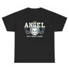 Angel Only When I Sleep T Shirt Funny Alt Edgy Joke Silly Ironic Gen Z Weird Tee