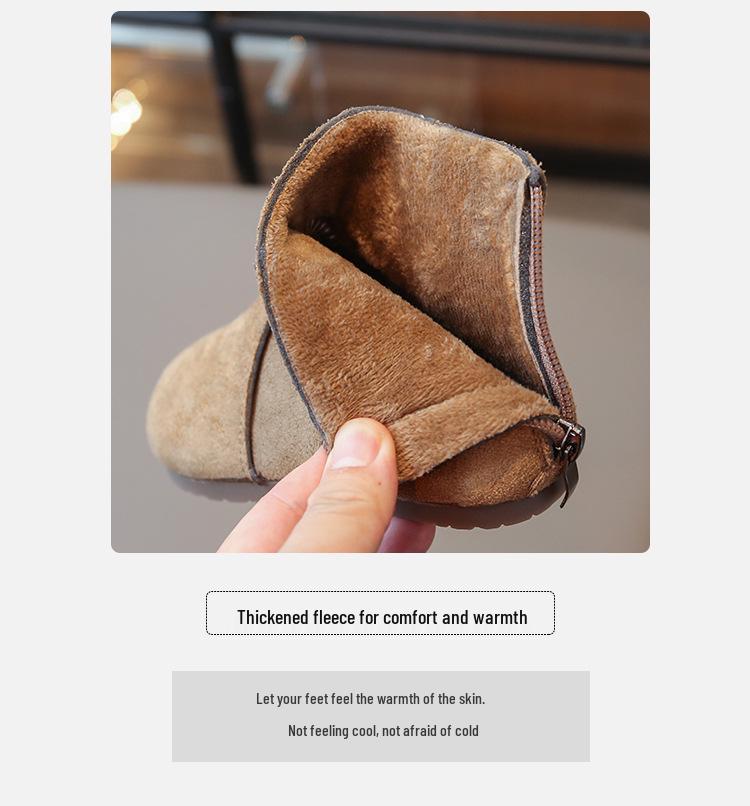 Mädchen Kurzstiefel aus mattem Leder - Herbst 2025 Trendiger Prinzessinnen-Stil