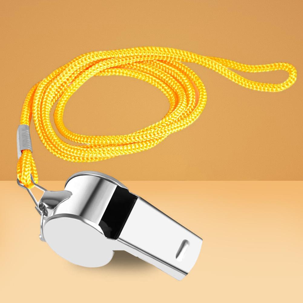 Referee Whistles with Rope Survival Whistle Portable Extra Loud Sports Whistle Multipurpose for Coaches Referees Lifeguards