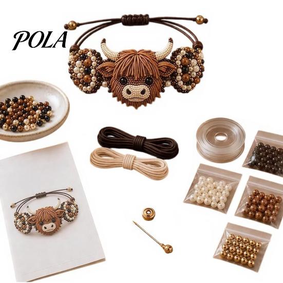 Personalisierte Schmuckzubehörteile DIY Armband-Herstellungsset, Set mit bunten Perlen und Tier-Anhängern, Handgemachtes Bastelset für Erwachsene