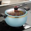 Nonstick Ceramic Coated Soup Pot with Lid 7L Fast Cooking Crock Pot Micro Pressure Cooker Versatile Cookware for Stovetop