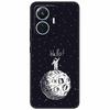 For Vivo T1 4G Case V2153 Covers TPU Black Silicone Starry Moon Cover for Vivo T1 44W Case Shockproof Soft X100 Pro Shells