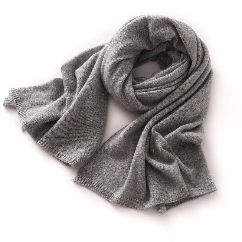 Unisex Cashmere Scarf: Cozy Autumn Winter Knit Neck Gaiter & Shawl