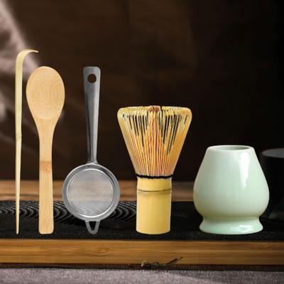 Sada na šľahanie matcha Kompletná súprava 5 ks Nástroje pre japonský čajový obrad