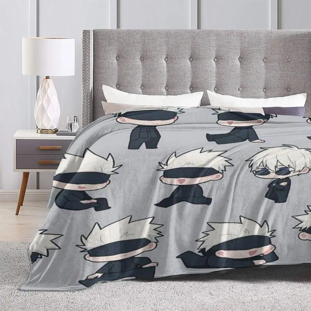 Фланелевое одеяло Gojo аниме — фото 4