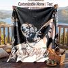 Personalized Flannel Throw Blanket,Travis Scott Custom Printed Name, Cozy Plush Blanket For Home Use