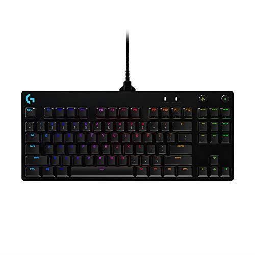 LOGITECH G - Clavier Gaming mécanique Pro, Conception Ultra-Portable sans Pavé numérique, cble Micro-USB Détachable - Noir