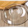 1Pcs Heat Resistant Glass Wax Catcher Tray Transparent Ruffled Edge Candle Drip Protector Reusable Candlestick Ring Holder