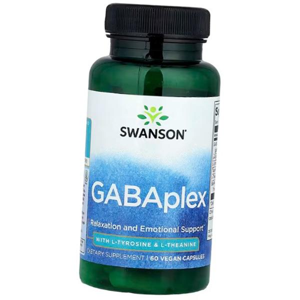 

Amino acids for relaxation, GABAplex with L-Tyrosine and L-Theanine, Swanson 60vegcaps (27280032) 60vcaps