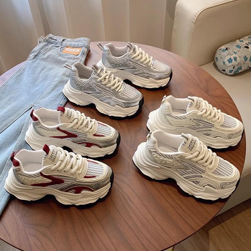 Fashion Women Sneakers Breathable Mesh Platform Shoes Female Brand Designer Fashion Casual Sports Running Women Fitness Vulcanize Shoes