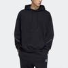 Adidas SS22 Solid Color Sports Hoodie Men Tops Black HH9428