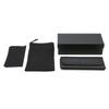 Customizable Eyeglass Case & Cloth Bag Set with Polarized Test Card, Black Mirror Finish