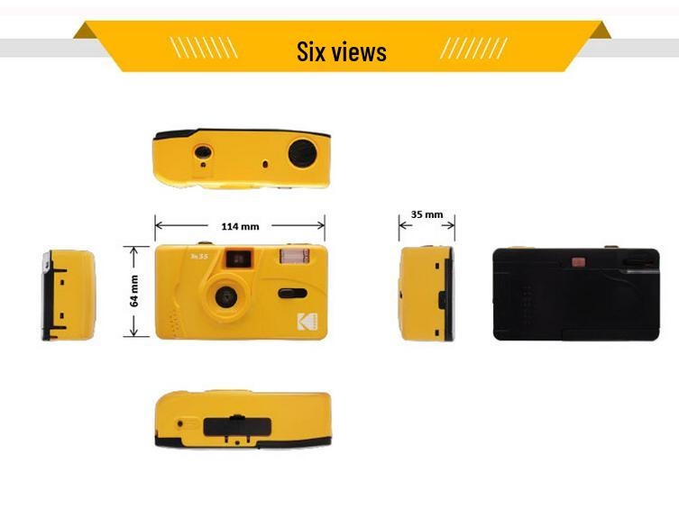 Kodak M35 Retro Film Camera with Flash - Reusable Non-Disposable