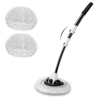 Enhanced BLUESEATC Bend Car Wash 112cm Extendable Car Wash Mop for Body Extendable Handle with 3 Adjustable Soft for Cleaning Interior and Exterior