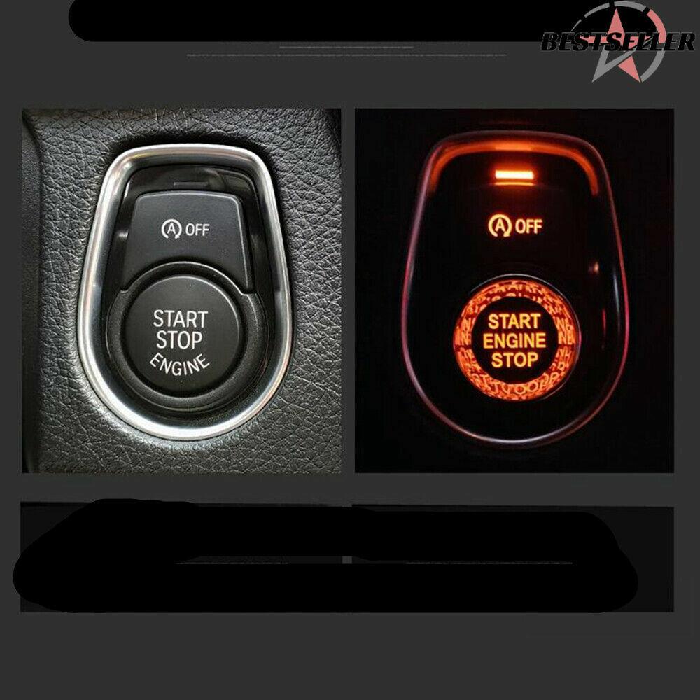&+ Silver Engine Start Stop Switch Button Cover for BMW F G Classis