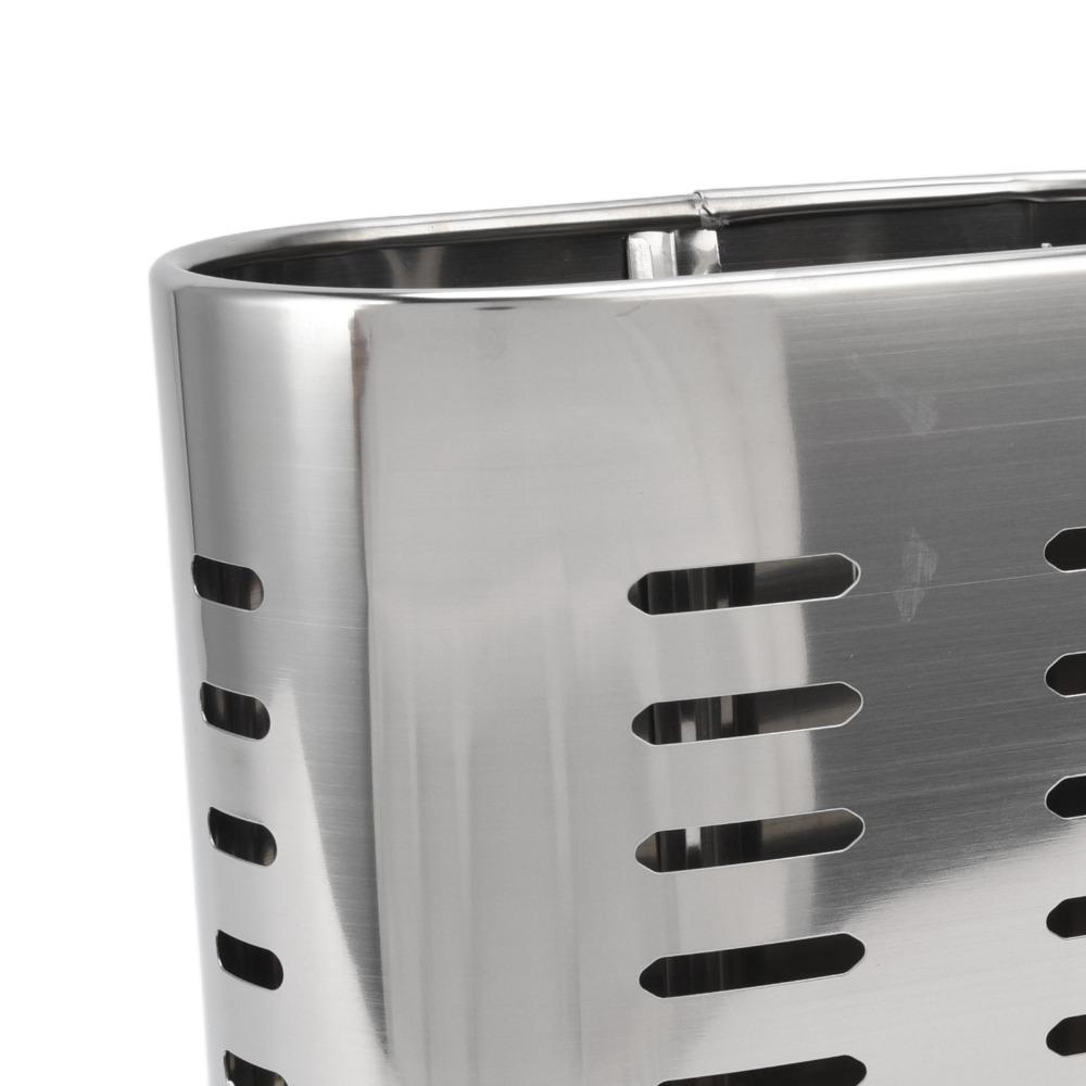 Rustless Steel Chopstick Holder Hollow Draining Hole Storage Basket Silverware Container Kitchen